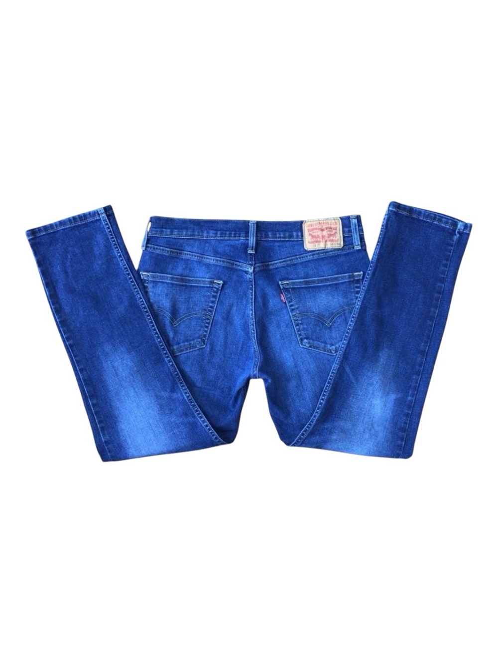 LEVIS 511 straight leg blue denim 34 streamlined narrow seat and thigh slim fit